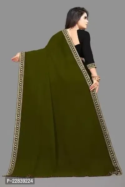 Stylish Fancy Designer Georgette Saree With Blouse Piece For Women-thumb2