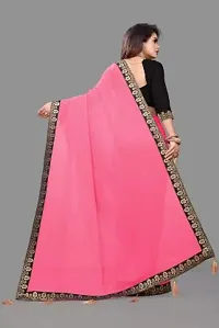 Stylish Fancy Designer Georgette Saree With Blouse Piece For Women-thumb1