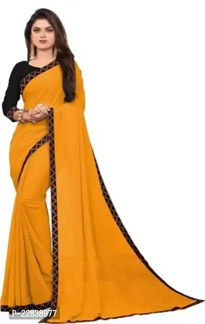 Stylish Fancy Designer Georgette Saree With Blouse Piece For Women-thumb0