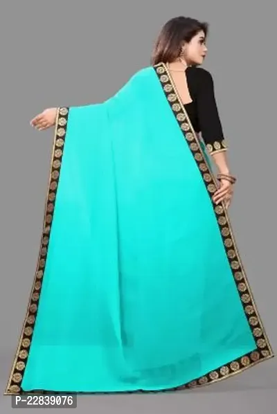 Stylish Fancy Designer Georgette Saree With Blouse Piece For Women-thumb2