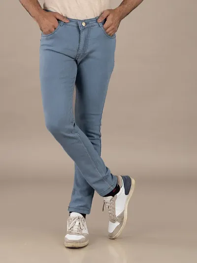 Stylish Denim Mid-Rise Jeans 
