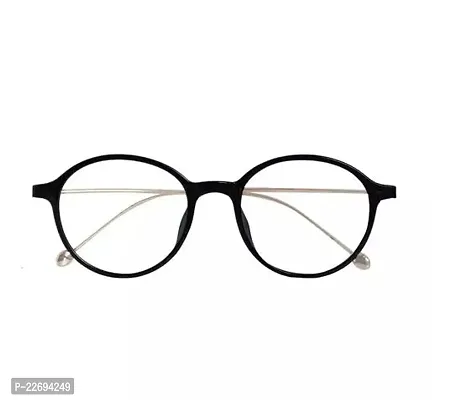 Optexia Round Shape Unisex Women Men Spectacles Eyeware With Combination Of Golden And Black
