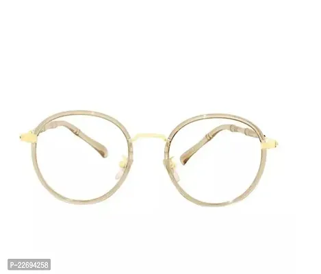Optexia Light Brown With Gold Unisex Men Women Spectacles Frame