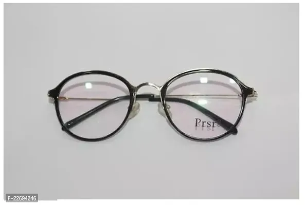 Optexia Round Shape Frame With Plastic And Metal Big Frame Light Weight Sleek Side Trendy And Classy-thumb0