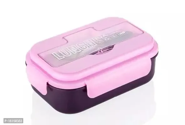 Leak Proof 3 Compartment Lunch Box Reusable Freezer Safe Food Containers With Spoon For Adults And Kids , Pp Food Grade Plastic 1100ml