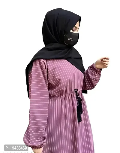 Fancy Naqab Burkha Abaya Firdous Frill Work Hijab Burqa for Girls And Womens With Dupatta-thumb0