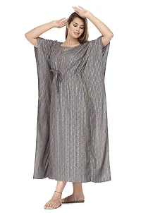 Jemor Rayon Grey Color Kaftan Kurta/Dress for Women-thumb2