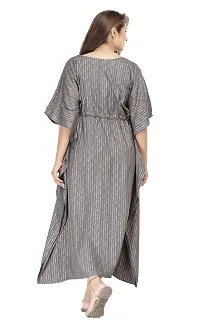 Jemor Rayon Grey Color Kaftan Kurta/Dress for Women-thumb4