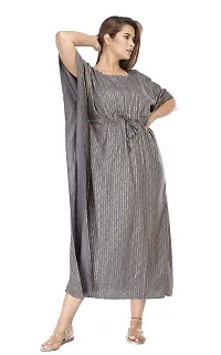 Jemor Rayon Grey Color Kaftan Kurta/Dress for Women-thumb1