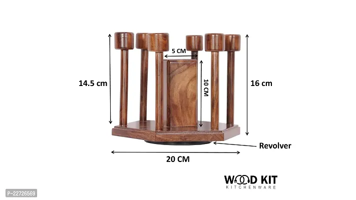 Useful Wooden Glass Holder Stand- Glass, Spoon Stand-thumb3