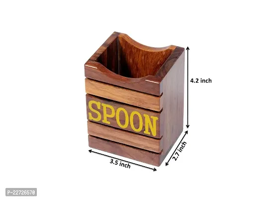 Useful Wooden Holder Stand For Spoons-thumb2