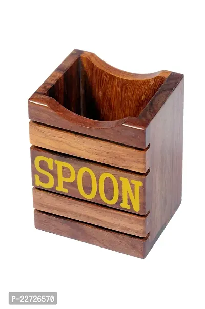 Useful Wooden Holder Stand For Spoons-thumb3