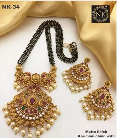 Stylish Brass Jewellery Set For Women