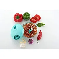 Vegetable  Fruit Manual Handy Chopper 450ML (Green)-thumb4