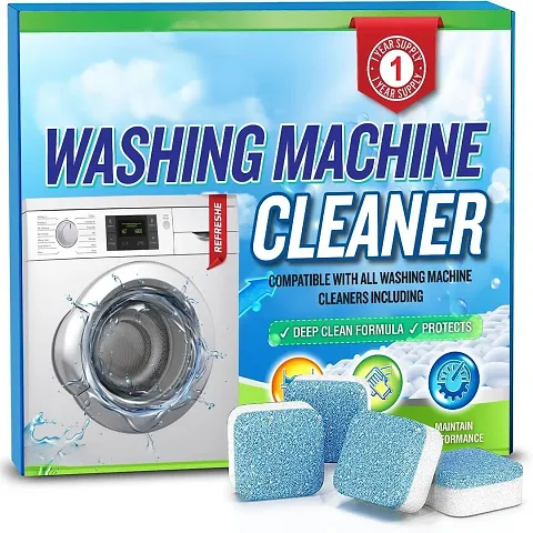 Washing Machine Cleaning Tablet, Descaling Powder Tablets, Washing Machine Deep Cleaner, Deep Cleaner Tablet All Company's Front and Top Load Machine (Pack of 48 Tablet)