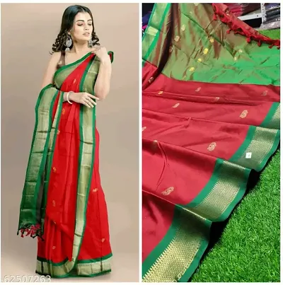 Cotton Silk Paithani Saree With Blouse Piece