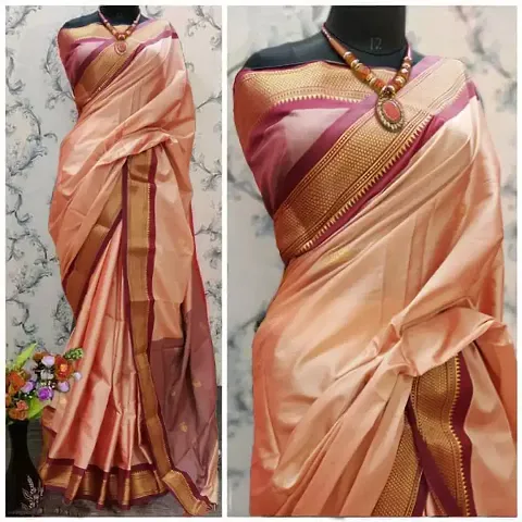 Fancy Silk Saree with Blouse Piece for Women