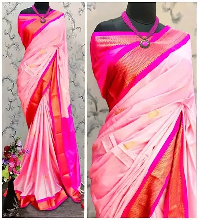 New In Cotton Silk Saree with Blouse piece 