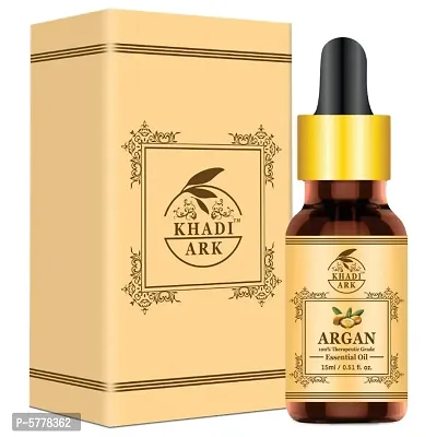 Khadi Ark Moroccan Argan Essential Oil (Pure  Natural) Hair Oilnbsp;nbsp;(15 ml)-thumb0