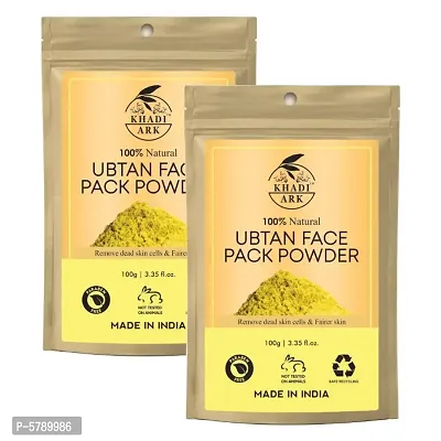 Khadi Ark Ubtan Face Pack Powder For Glowing Skin (Pack of 2,100 GM Each)&nbsp;(200 GM)-thumb0