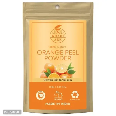 Khadi Ark 100% Pure Natural Orange Peel Powder for Natural Glowing 100 GM