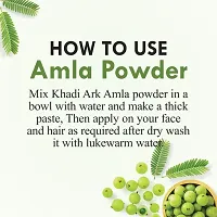 Khadi Ark 100% Natural Amla Powder Anti Dandruff  Anti Hair Fall Hair Care Powder (Edible) 100 GM-thumb4
