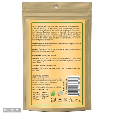 Khadi Ark 100% Pure Natural Fenugreek Powder for All types of Hair & skin (Pack Of 3, 100 GM Each) (300 GM)-thumb5