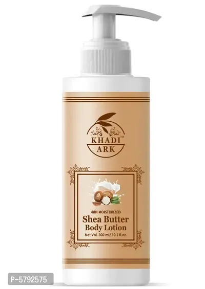 Khadi Ark Shea Butter Body Lotion Moisturizer for Soft & Smooth Skin (300 ml)-thumb0