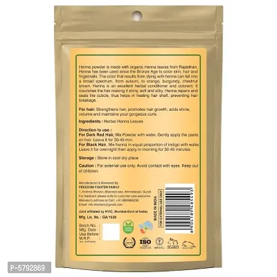 Khadi Ark Bio Organic Herbal Henna Powder (Pack Of 3, 100 GM Each) (300 GM)-thumb2