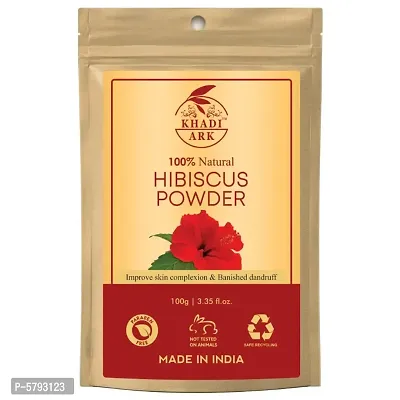 Hibiscus Powder for Anti Dandruff, Itchy Scalp and Grey to Black Hair (Grey to Black Hair When Used with Henna) 100 GM-thumb0