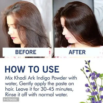 Khadi Ark Herbal Indigo Hair Care Powder 100 GM-thumb4