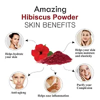 Hibiscus Powder for Anti Dandruff, Itchy Scalp and Grey to Black Hair (Grey to Black Hair When Used with Henna) (Pack of 2, 100 GM Each) (200 GM)-thumb3