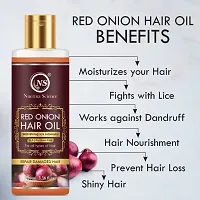 Onion Bhringraj Shampoo and Oil for Strong Healthy Hair Growth with Anti Hair-Fall (Shampoo 200ml + Oil 100ml Pack of 2 Combo)-thumb2