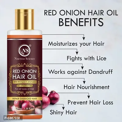 Onion Bhringraj Shampoo and Oil for Strong Healthy Hair Growth with Anti Hair-Fall (Shampoo 200ml + Oil 100ml Pack of 2 Combo)-thumb3