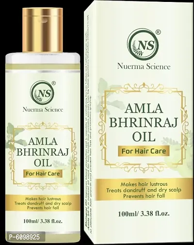 Nuerma Science Amla Bhringraj Hair Oil for Fast Strong Hair Growth and Anti Hair-Fall Hair Oilandnbsp;100 ML-thumb0