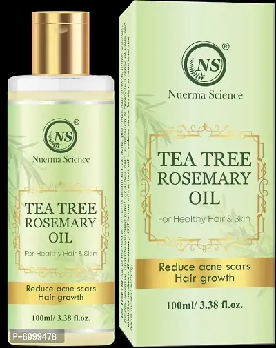 Nuerma Science Tea Tree Rosemary Oil for Strong Healthy Hair Growth and Anti Dandruff Hair Oil 100 ML