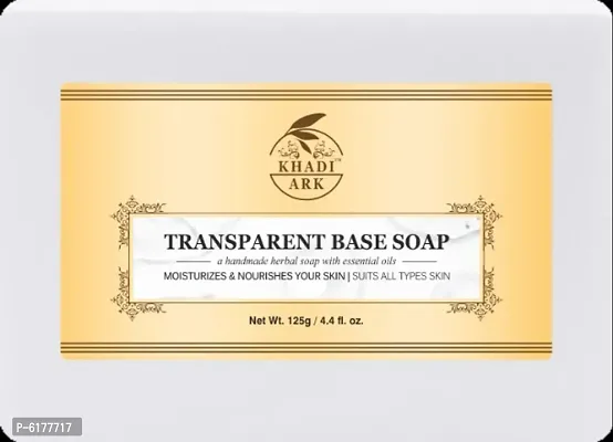Khadi Ark Natural Herbal Pure Glycerin Base Soap No Fragrance No Colour 100 % pure&nbsp;(Pack of 7, 125 GM Each) 875 GM-thumb2