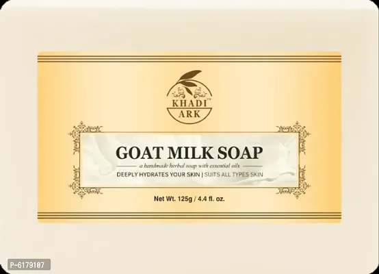 Khadi Ark Natural Goat Milk Bath Soap for Glowing Skinnbsp;125 GM-thumb0