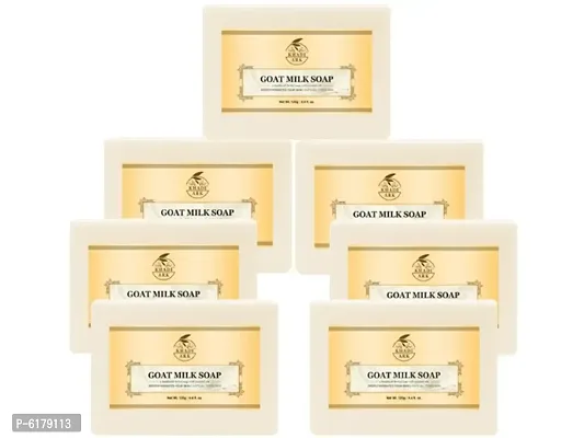 Khadi Ark Natural Goat Milk Bath Soap for Glowing Skin&nbsp;(Pack of 7, 125 GM Each) 875 GM