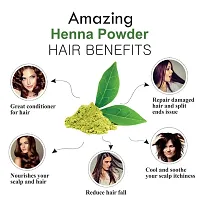 Khadi Ark Henna Hair Care Powder Organic Herbal for Natural Black Shiny Healthy Hair Growth and Reduce Hair Fall, Frizzy Hair (100 GM Each Pack of 3) 300 GM-thumb1