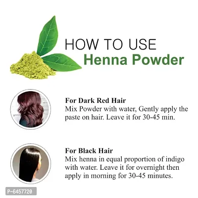 Khadi Ark Henna Hair Care Powder Organic Herbal for Natural Black Shiny Healthy Hair Growth and Reduce Hair Fall, Frizzy Hair (100 GM Each Pack of 3) 300 GM-thumb3