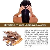 Khadi Ark Shikakai Powder Natural Organic for Cleansing Hair/Scalp Removes Dandruff, Lice and Provides Soft, Shiny, Stronger and Thicker Hair (100 GM Each, Pack of 4) 400 GM-thumb2