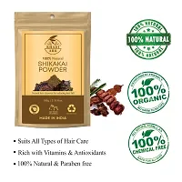 Khadi Ark Shikakai Powder Natural Organic for Cleansing Hair/Scalp Removes Dandruff, Lice and Provides Soft, Shiny, Stronger and Thicker Hair 100 GM-thumb4