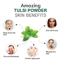 Khadi Ark Tulsi Powder Natural Organic for Lightening Glowing Healthy Skin and Reduce Acne, Pimple, Wrinkles (100 GM Each, Pack of 4) 400 GM-thumb1