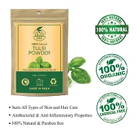 Khadi Ark Tulsi Powder Natural Organic for Lightening Glowing Healthy Skin and Reduce Acne, Pimple, Wrinkles (100 GM Each, Pack of 4) 400 GM-thumb3