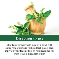 Khadi Ark Tulsi Powder Natural Organic for Lightening Glowing Healthy Skin and Reduce Acne, Pimple, Wrinkles 100 GM-thumb2