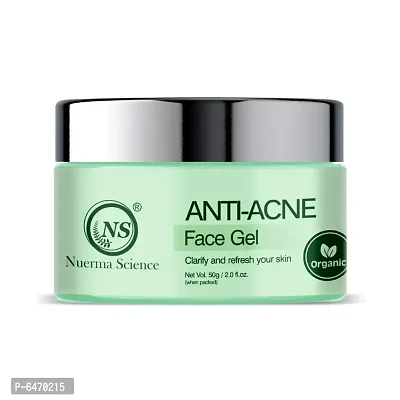 Nuerma Science Anti Acne Face Gel for Reduce Acne, Pimples, Wrinkles and Provide Soft, Smooth Clear Skin 50 GM