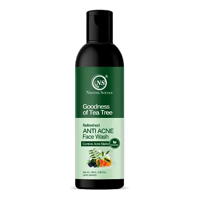 Nuerma Science Tea Tree Anti Acne Face Wash for Control Oily Skin, Acne and Acne Marks (100 ML )