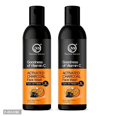 Nuerma Science Vitamin C Charcoal Face Wash for Lighten Skin T 200 ML
