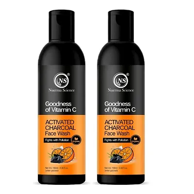 Nuerma Science Vitamin C Charcoal Face Wash for Lighten Skin T 200 ML